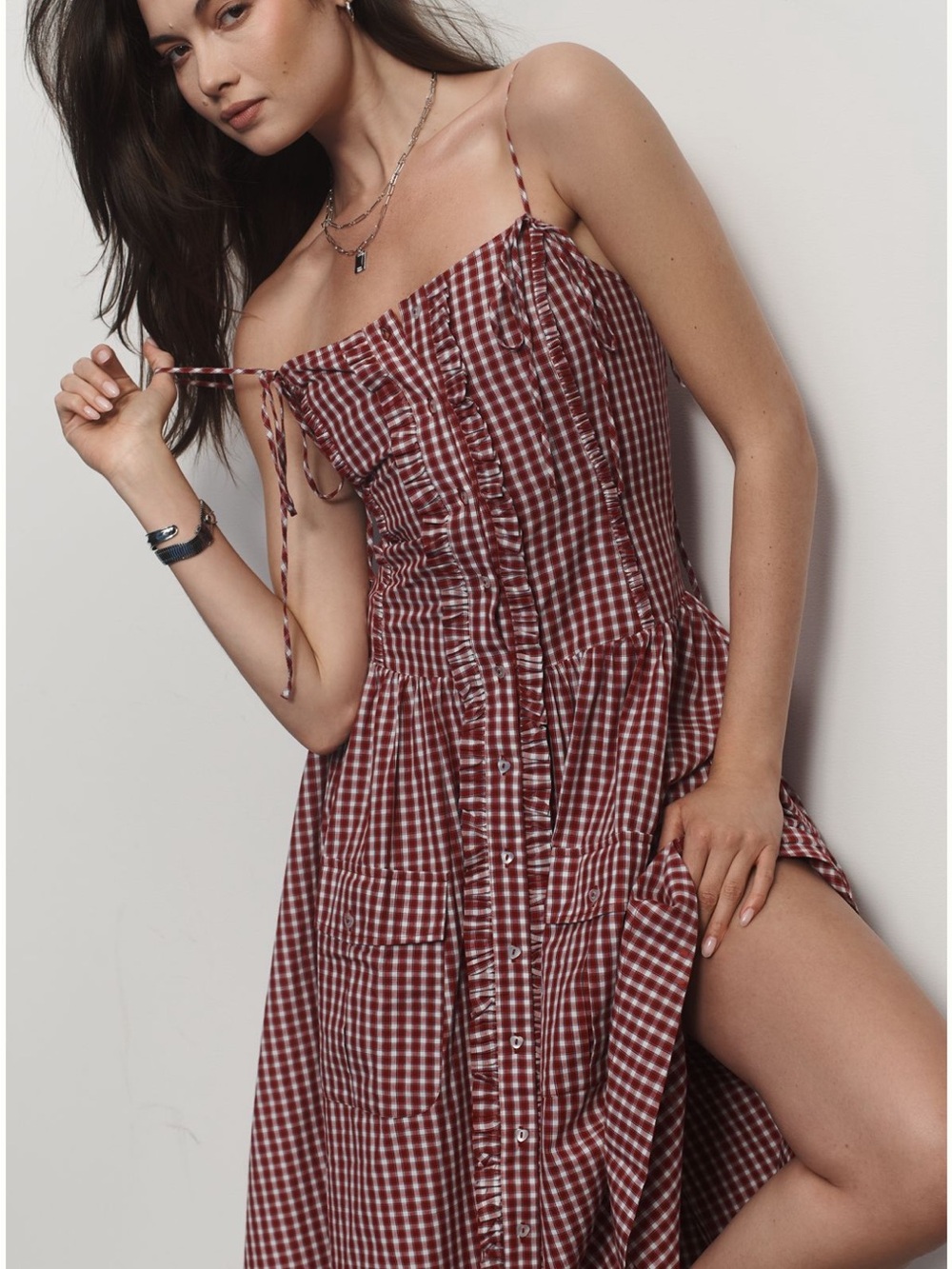Damson Madder Faith Drop-Waist
Midi Dress